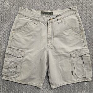 VTG SILVERTAB Mens Cargo Shorts Gray‎ Cotton 32* Utility Casual Y2K Skate STAINS